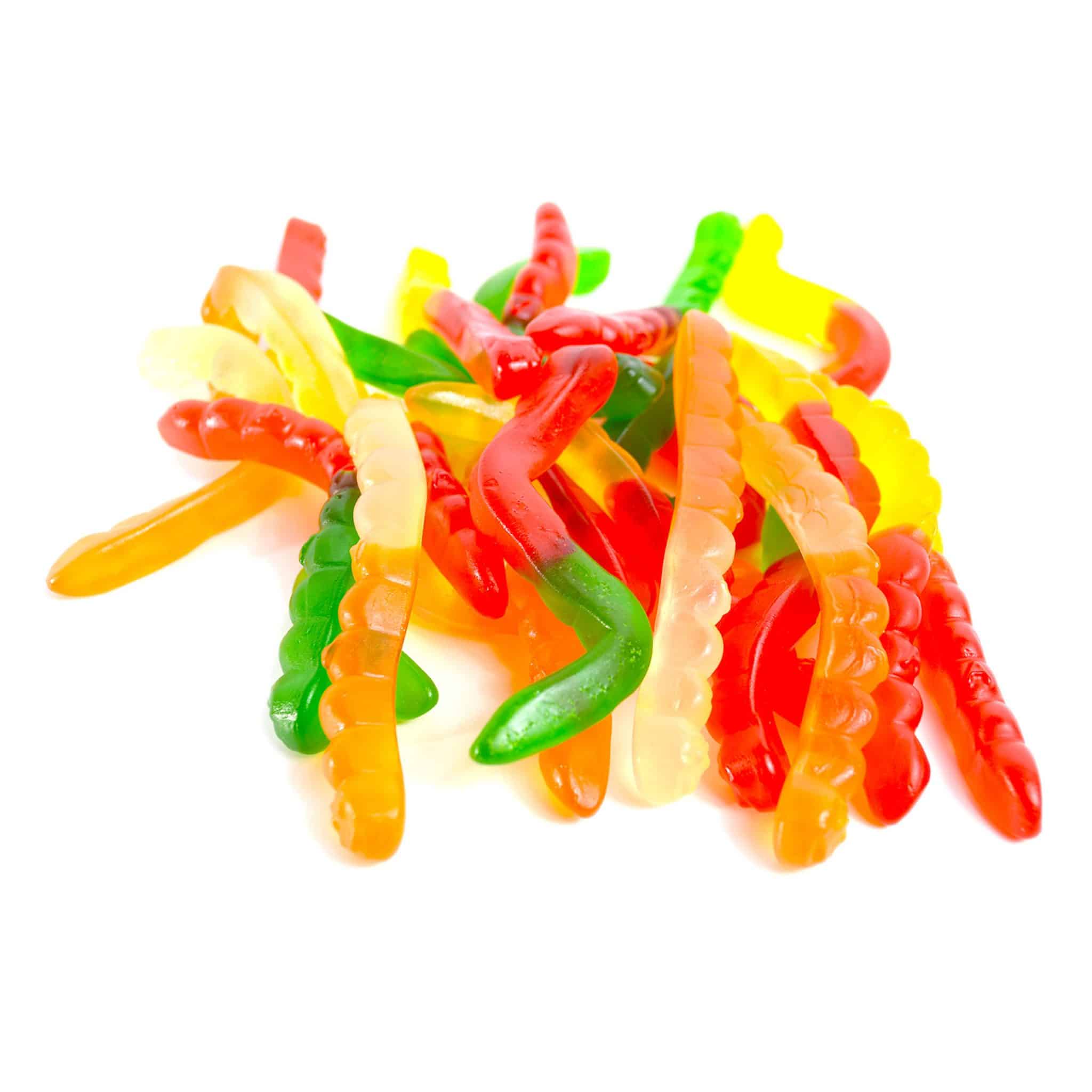 Gummy Worms Assorted Fruit | LorentaNuts.com