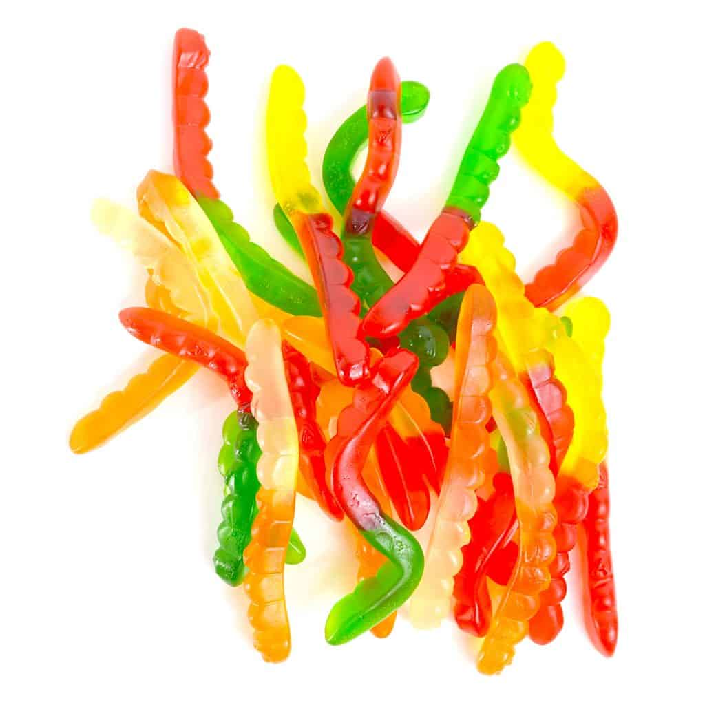 Gummy Worms Assorted Fruit | LorentaNuts.com