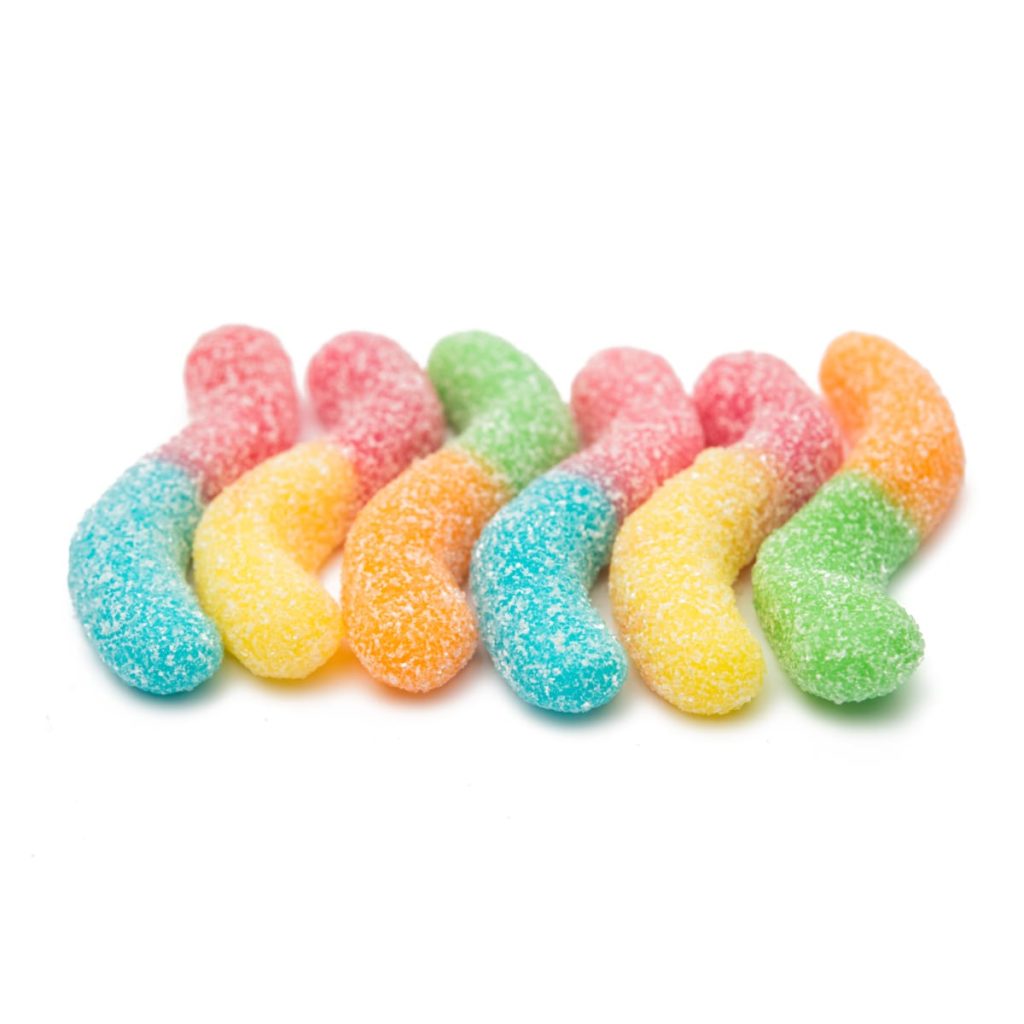 Sour Neon Worms | LorentaNuts.com