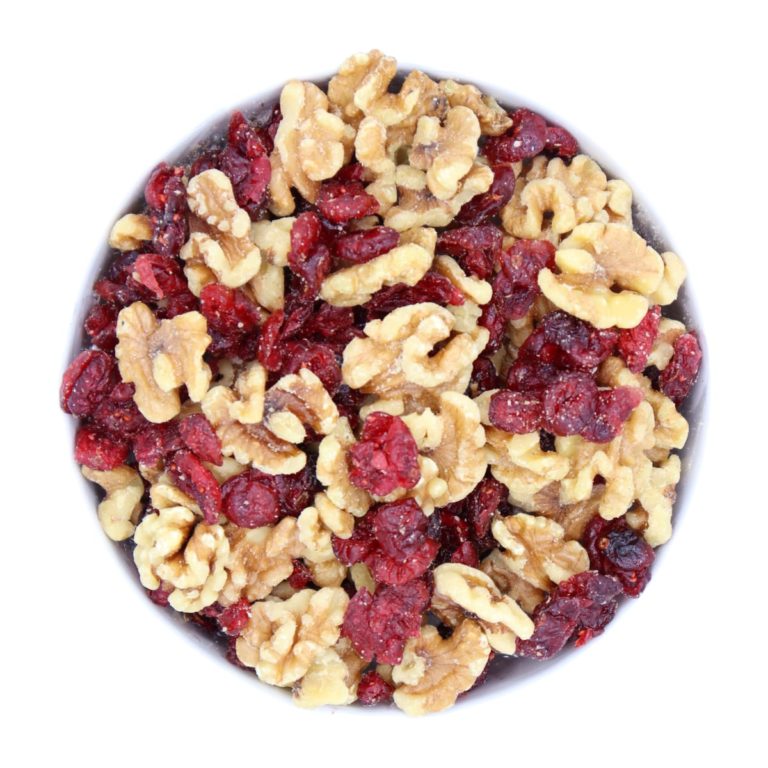 Cranberry Walnut Mix fresh nut mixes by the pound| LorentaNuts.com