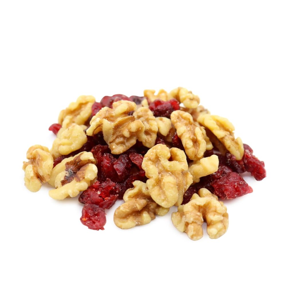 Cranberry Walnut Mix fresh nut mixes by the pound| LorentaNuts.com