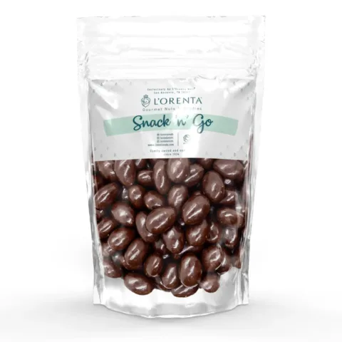 Milk chocolate sea salt almond Single Serve www.lorentanuts.com 